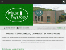 Tablet Screenshot of meuse-paysages.com